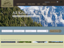Tablet Screenshot of ketchikanshoretours.com